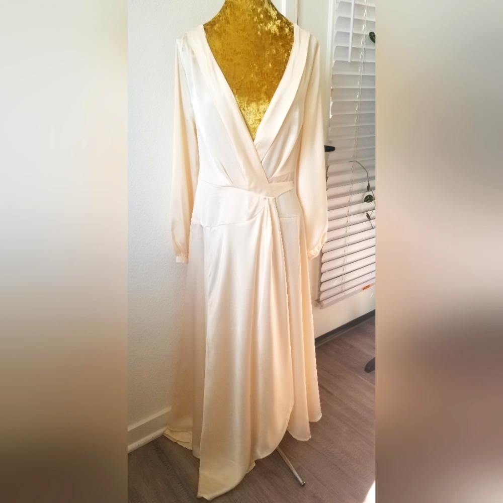 Nasty Gal satin maxi dress